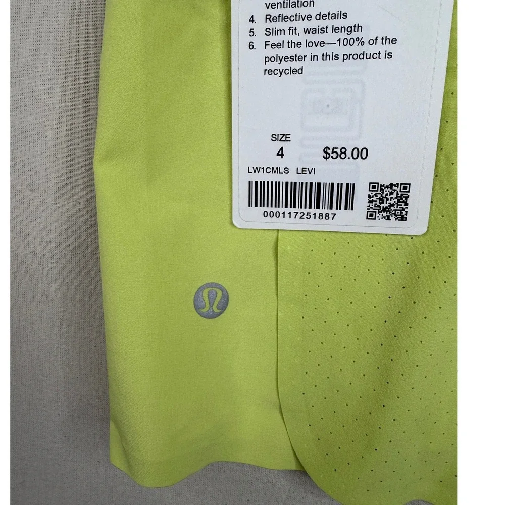 NWT Lululemon Find Your Pace Tank size 4 Neon Yellow